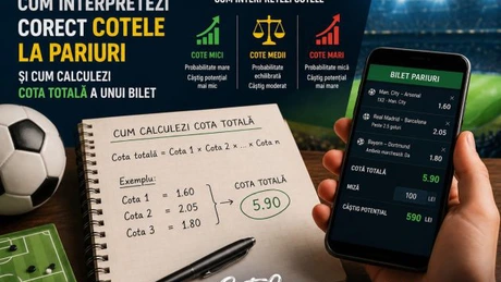 Cum interpretezi corect cotele la pariuri și cum calculezi cota totală a unui bilet