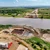 FOTO Calea ferată Caransebeș – Timișoara – Arad: Lotul 4, realizat în proporție de 15%. Se lucrează la podul peste Mureș