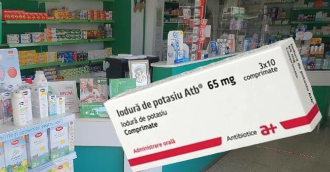 Ministerul Sănătății: Distribuirea de pastile de iodură de potasiu se face numai în caz de expunere după un incident nuclear