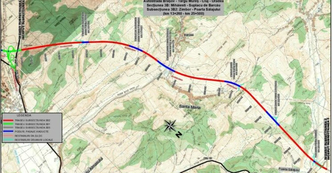 CNAIR a aprobat Proiectul Tehnic pentru Secţiunea Zimbor – Poarta Sălajului a Autostrăzii Transilvania