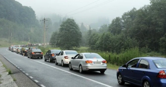Trafic intens pe DN1, în Valea Prahovei
