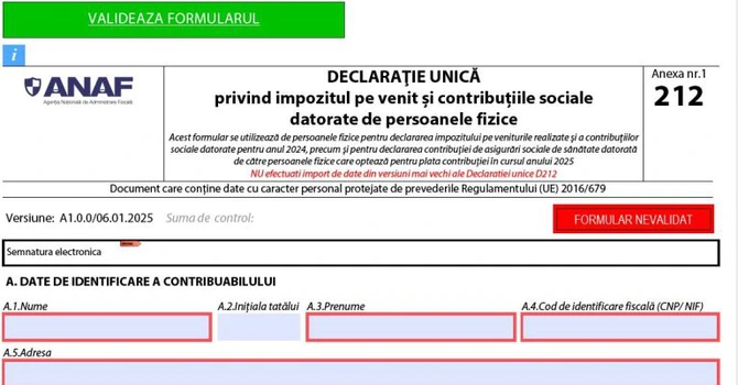 Declaraţia unică trimisă la ANAF: contul în care puteţi plăti online taxele aferente veniturilor extrasalariale realizate în anul 2024