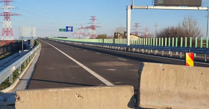 VIDEO Autostrada Bucureștiului A0: Cum arată lotul 3 Sud cu două săptămâni înainte de deschidere