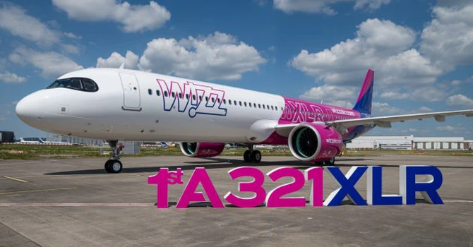 Wizz Air a recepționat primul avion Airbus A321XLR din flota sa, construit pentru zborurile pe distanțe lungi
