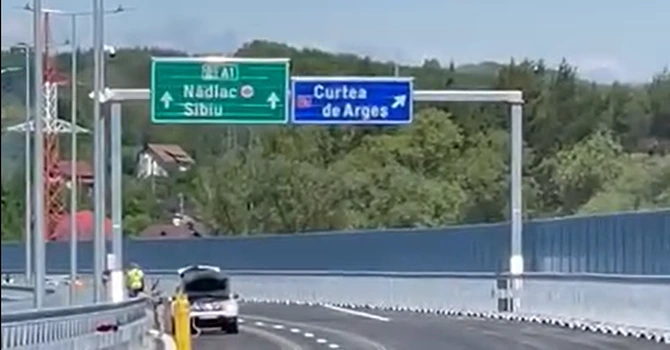VIDEO Autostrada A1 Sibiu – Pitești: A început pre-recepția primului lot care va fi dat în trafic anul acesta