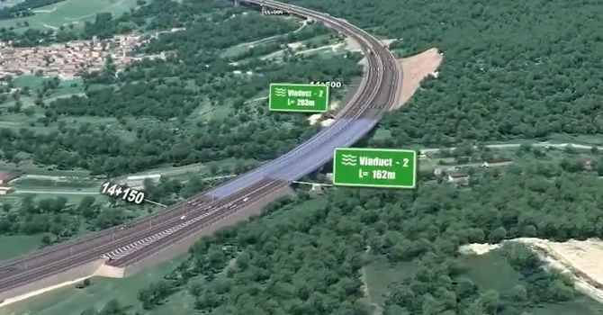 VIDEO Autostrada A1 Sibiu – Pitești: Turcii de la Mapa – Cengiz au realizat 41% din lucrările la viaductul Boița. Cum va arăta la final