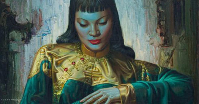 „The Lady from the Orient” a devenit cel mai scump tablou al pictorului sud-african Vladimir Tretchikoff, după ce a fost vândut la o licitație organizată la Johannesburg