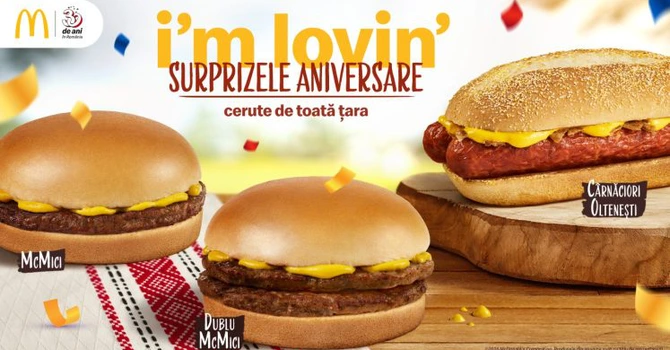 McMici se întorc în oferta McDonald’s alături de Dublu McMici și Cârnăciori Oltenești