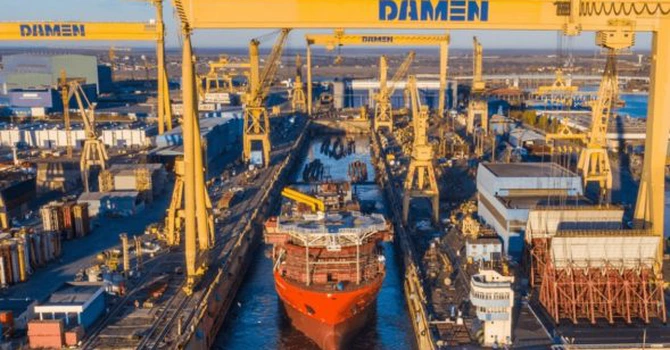 Şantierul Naval Damen Mangalia. „Plăţile către salariaţi se vor face, din august, 100%; vor începe şi plăţile restante” – ministrul Economiei