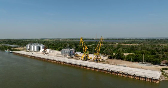 FOTO Portul românesc, „construit de la zero”, care va fi predat la finalul lunii