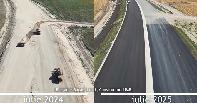 VIDEO Autostrada Moldovei A7: Cum au evoluat lucrările în ultimul an pe loturile rămase de construit