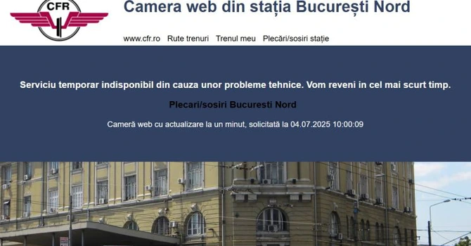 Avarie în Gara de Nord. Nu funcționează tabelele de afişaj, panourile de informare şi camerele de vederi
