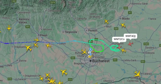 Cod portocaliu de vijelie puternică, în Bucureşti. Mai multe avioane nu pot ateriza la Otopeni
