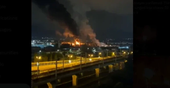 Rusia: Incendiu la un depozit de petrol din Soci, provocat de drone ucrainene