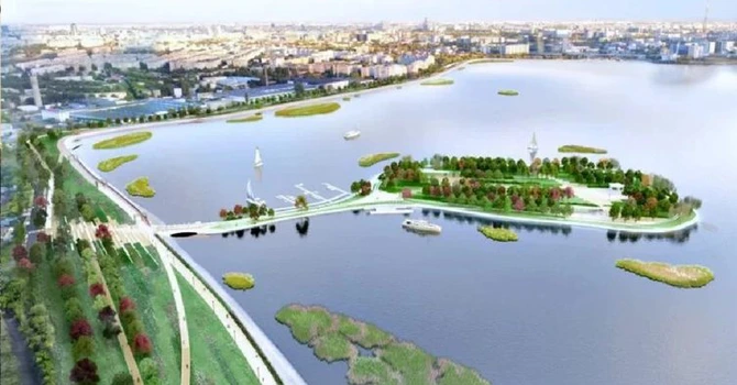 VIDEO Insula Lacul Morii: Lucrările de amenajare, realizate 70%. Când va fi gata noua oază de verdeață din Capitală