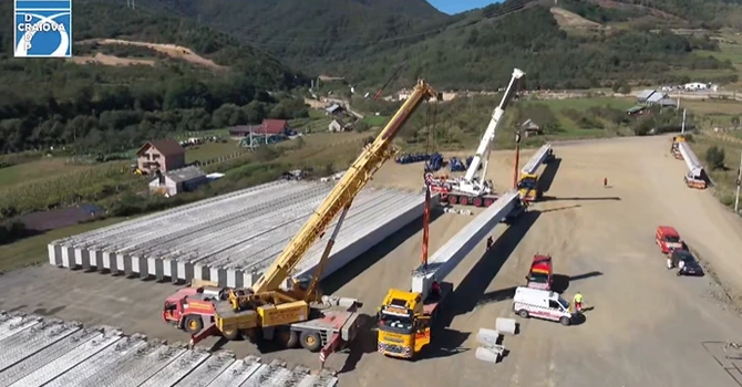 VIDEO Autostrada A1 Sibiu – Pitești: Cum merg lucrările la primele cinci viaducte, de la Boița