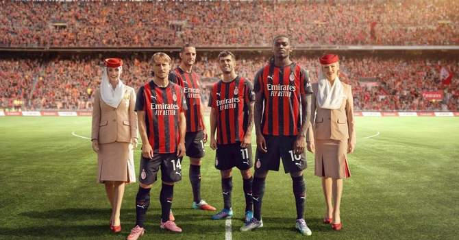 AC Milan își prelungește contractul de sponsorizare cu Emirates pentru 100 de milioane de euro