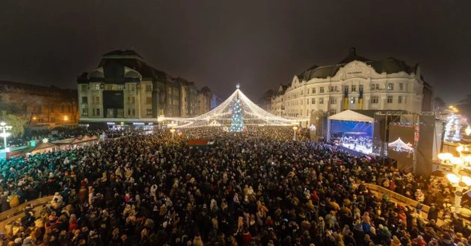 Târgul de Crăciun din Timişoara a atras peste 1,7 milioane de vizitatori