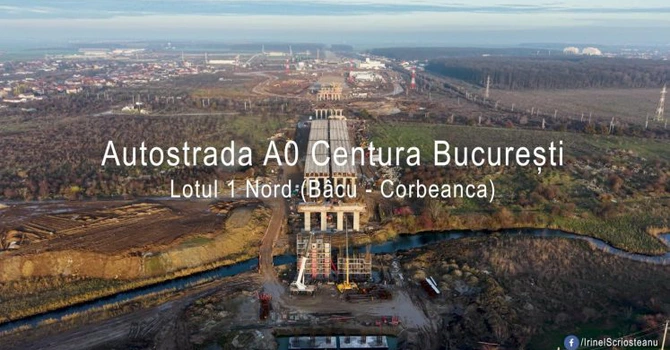 FOTO Autostrada Bucureștiului A0: Care mai este stadiul lucrărilor la lotul 1 Nord ce ar putea fi dat în trafic anul viitor