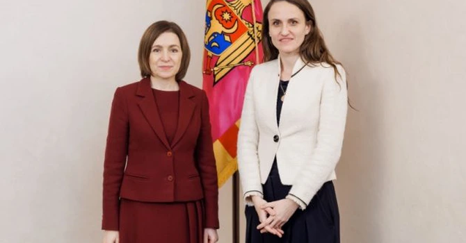 Preşedinta Republicii Moldova, Maia Sandu, a avut o întrevedere cu şefa diplomaţiei române, Oana Ţoiu