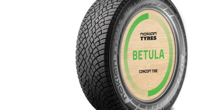 Nokian Tyres a prezentat anvelopa-concept Betula, care conține coajă de mesteacăn