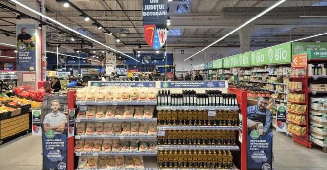 Carrefour aduce multe produse noi românești în magazine. Ce veți găsi pe rafturi