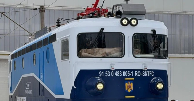 A cincea locomotivă electrică modernizată la Brașov prin PNRR, gata să intre în teste
