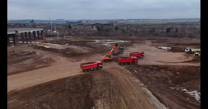 VIDEO Autostrada Bucureștiului A0: Imagini noi cu lotul 1 Nord, ce ar putea fi dat parțial în trafic la primăvară