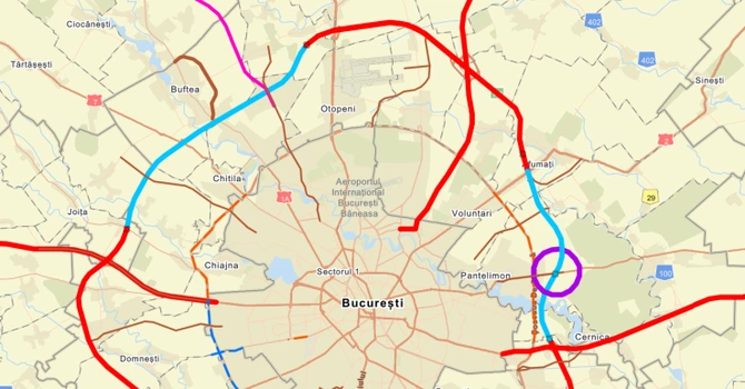 Autostrada Bucureștiului: Când vom circula pe A0 între A2 și DN1? Stadiul detaliat al lucrărilor în punctul fierbinte – pasajul DN3