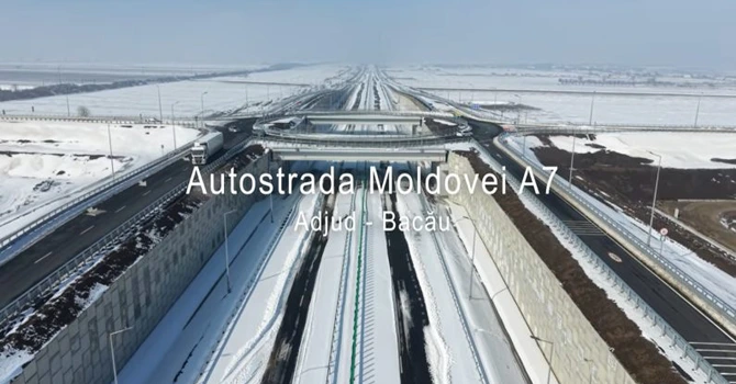 VIDEO Autostrada A7 Focșani – Bacău: Umbrărescu va finaliza ultimii 46 de kilometri în primăvară – vară (oficial Transporturi)