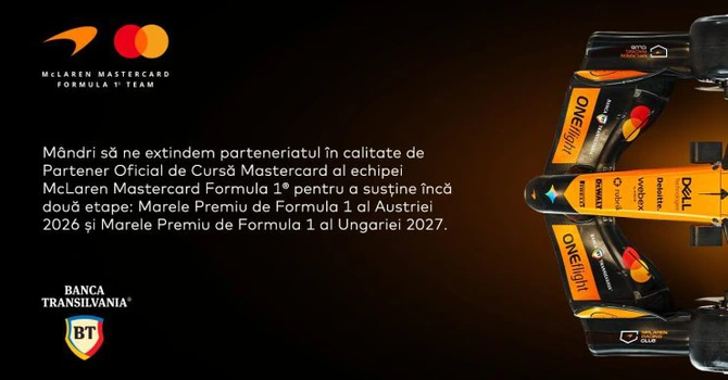 BT x McLaren Mastercard – parteneriat extins în 2026