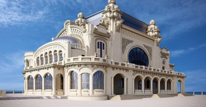 Cafenea-bistro City Grill în Cazinoul din Constanța. Compania a câștigat licitația pentru operarea unei unități în interiorul clădirii simbol a orașului