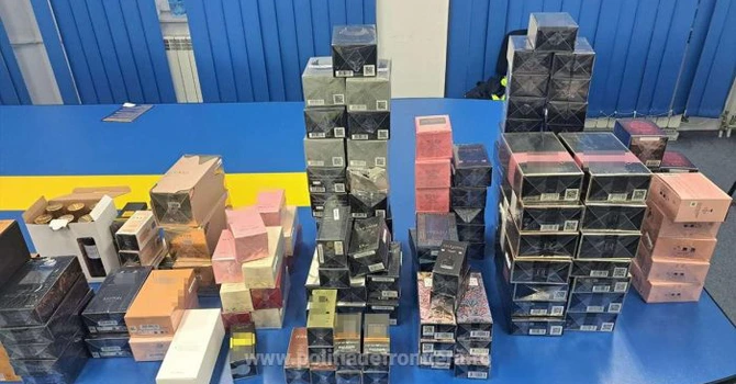 Produse contrafăcute de peste 14,3 milioane lei, capturate de poliţiştii de frontieră în ultima săptămână