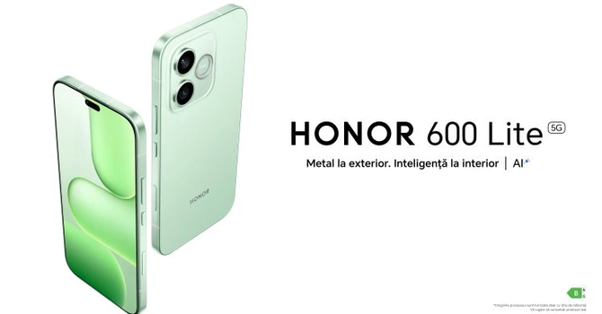 Honor lansează în România telefonul Honor 600 Lite cu buton dedicat pentru cameră