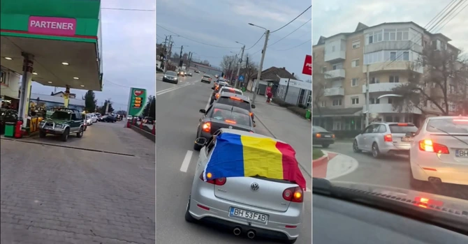 Au început protestele în benzinării în România ca urmare a majorării prețurilor la carburanți. În Bihor, șoferii au alimentat cu sume modice, s-au format cozi VIDEO
