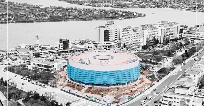 FOTO Cum arată o nouă sală polivalentă din România, realizată 96%