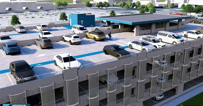 VIDEO Nouă parcare cu staționare pe termen lung la aeroportul din Otopeni