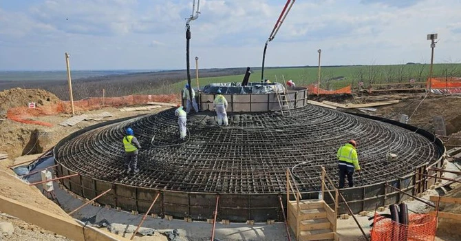 Parcul eolian din Galați de 99 MW dezvoltat de suedezii de la OX2 avansează rapid (FOTO)