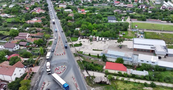 „Drumul Morții” – DN2: Începe construirea giratoriului de la Spătaru, de lângă Buzău