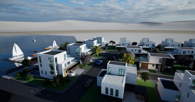 Ultima fiță în imobiliarele de lux: vile la Snagov unde poți parca mașina de colecție în living