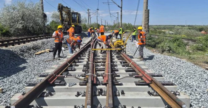 FOTO Portul Constanța: Asocierea Bawi – Swietelsky a început lucrările de modernizare din etapa a II-a, cu 30 de kilometri