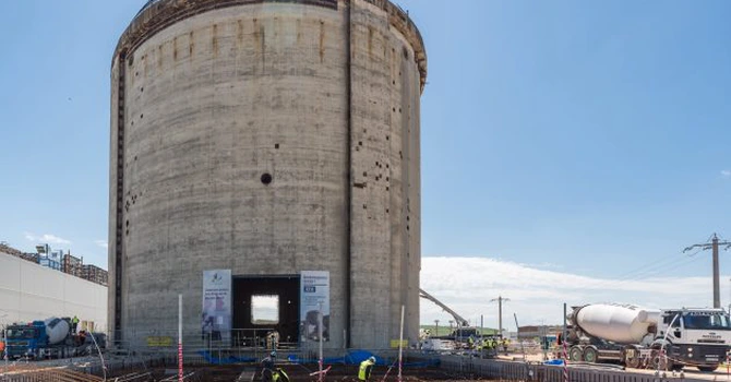 FOTO Reactorul 1 de la Cernavodă: A fost realizată prima turnare continuă de beton pentru structurile permanente, în cadrul retehnologizării