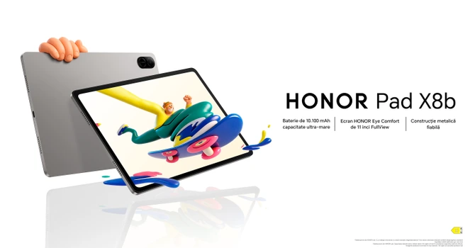 HONOR a lansat Pad X8b, noua tabletă inspirată de segmentul flagship, cu autonomie de până la 21 de ore de redare video online