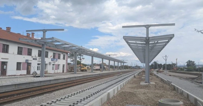 FOTO Calea ferată Cluj – Oradea: WeBuild anunță că lucrările pe lotul 4 se apropie de 70%