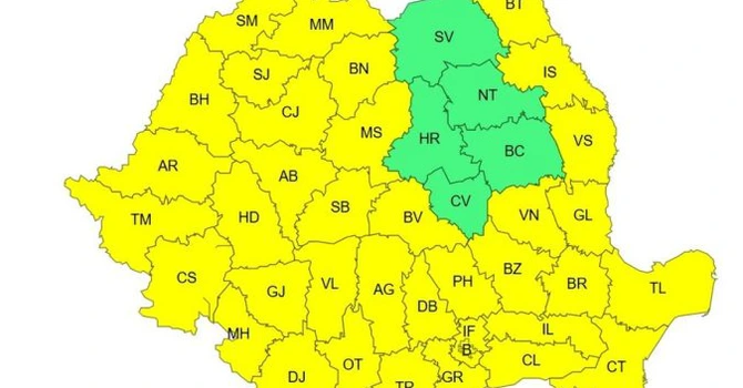 Cod galben de caniculă în aproape toată ţara, temperaturile vor ajunge la 35 de grade