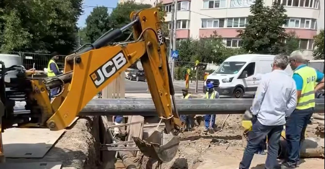 VIDEO PMB: Modernizarea șinelor de tramvai de pe Bd. Chișinău se apropie de final