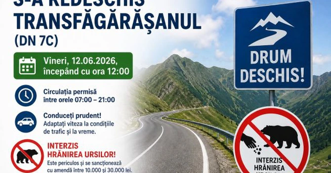 Azi s-a redeschis circulația rutieră pe Transfăgărășan