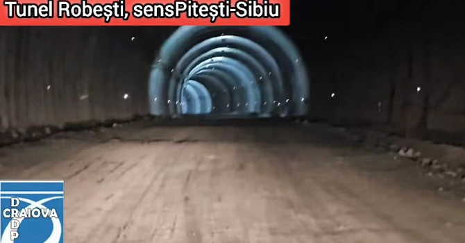 VIDEO Autostrada A1 Sibiu – Pitești: Imagini cu traversarea celui mai nou tunel străpuns prin Carpați