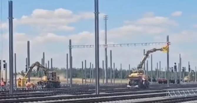 CFR Infrastructură: Valu lui Traian, punct strategic pentru traficul feroviar de marfă, modernizat în proporție de 86%
