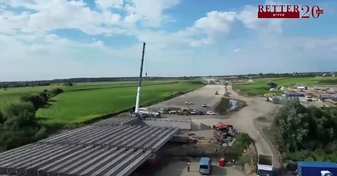 VIDEO Autostrada Bucureștiului A0: Retter anunță că este tot mai aproape de finalizarea sectorului dintre Buftea și Corbeanca